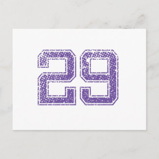 パープルスポーツジャージNumber 29.png ポストカード