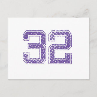 パープルスポーツジャージNumber 32.png ポストカード