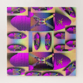 パープルスリッパ靴 ジグソーパズル (横)