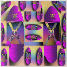 パープルスリッパ靴