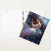 パープルスリーピングマーメイドファンタジーアート プランナー手帳 (ディスプレー)