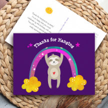 パープルスロッスボホーレインボー誕生日キュートサンキューサンキュー