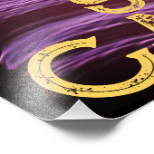 パープルスロットキャニオンピンク文字または写真&文字 フォトプリント            (角)