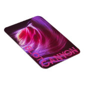 パープルスロットキャニオンピンク文字または写真&文字 マグネット (右側)