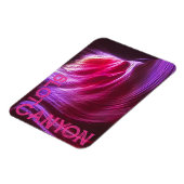 パープルスロットキャニオンピンク文字または写真&文字 マグネット (左側)