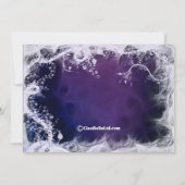 パープルスワーズバチェロレッテ招待状 招待状 (裏面)