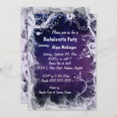 パープルスワーズバチェロレッテ招待状 招待状 (正面/裏面)