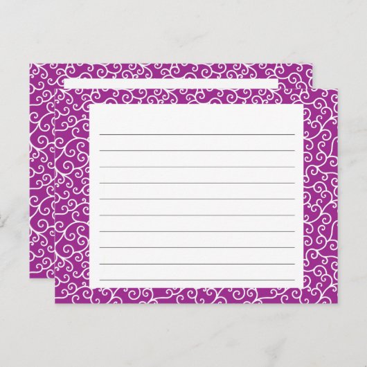 パープルスワーズレシピカード ポストカード (正面/裏面)