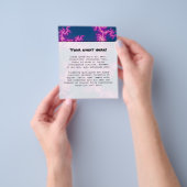 パープルスワール - フラクタルアート チラシ (手)