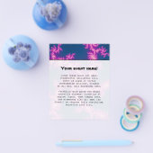 パープルスワール - フラクタルアート チラシ (シングル)