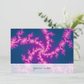 パープルスワール - フラクタルアート 招待状 (スタンド正面)