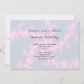 パープルスワール - フラクタルアート 招待状 (裏面)