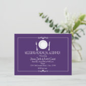 パープルズ結婚リハーサルディナー招待状 招待状 (スタンド正面)