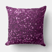 パープルセクフェイクイングリッター装飾用クッション クッション (正面)