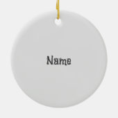 パープルセレニティ祈りの言葉クロスオーナメント セラミックオーナメント (裏面)