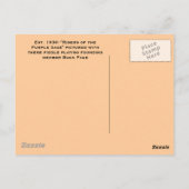 パープルセージのライダー。 ポストカード (裏面)