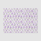 パープルセージグリーンラベンダーの花 薄葉紙 (正面)