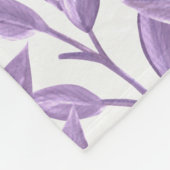 パープルセージ葉ズ フリースブランケット (角)