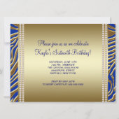 パープルゼブラスウィート16パーティー 招待状 (裏面)