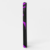 パープルゼブラストライプアニマルプリント Case-Mate iPhoneケース (裏面/左)