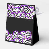 パープルゼブラハートスウィート16誕生日お気に入り フェイバーボックス (裏面サイド)