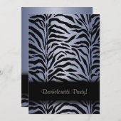 パープルゼブラバチェロレッテ招待状 招待状 (正面/裏面)
