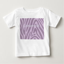 パープルゼブラプリントバッグ ベビーTシャツ