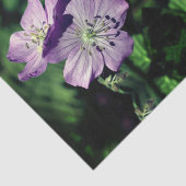 パープルゼラニウムフラワーペア抽象芸術デクページ 薄葉紙 (詳細)