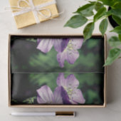 パープルゼラニウムフラワーペア抽象芸術デクページ 薄葉紙 (ギフト)