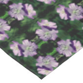 パープルゼラニウムフラワーペア抽象芸術 テーブルクロス (アングル)