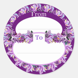 パープルソウルクラシックラウンドステッカー ラウンドシール