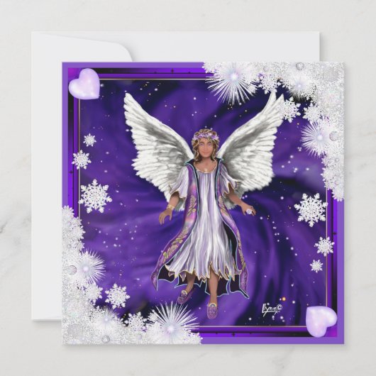 パープルソウルクリスマスカード シーズンカード (正面)