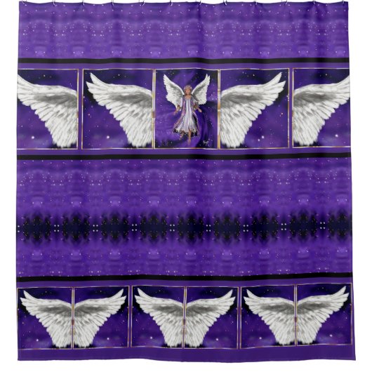 パープルソウルシャワーカーテン シャワーカーテン (正面)