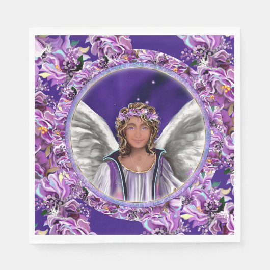 パープルソウルナプキン スタンダードランチョンナプキン (正面)
