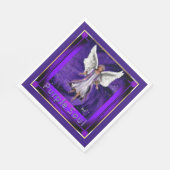 パープルソウルナプキン スタンダードランチョンナプキン (角)