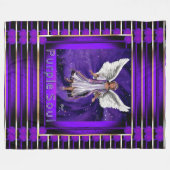 パープルソウルフリースブランケット フリースブランケット (正面(横))