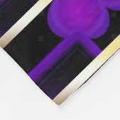 パープルソウルフリースブランケット フリースブランケット (角)