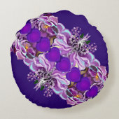 パープルソウルラウンドピロー ラウンドクッション (裏面)