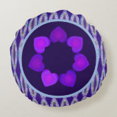 パープルソウルラウンドピロー ラウンドクッション (裏面)