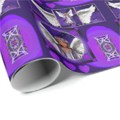 パープルソウルラッピング紙 ラッピングペーパー (ロールコーナー)