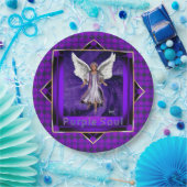 パープルソウル紙プレート ペーパープレート (パーティー)