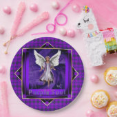 パープルソウル紙プレート ペーパープレート (パーティー)