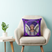 パープルソウル装飾用クッション クッション (椅子)
