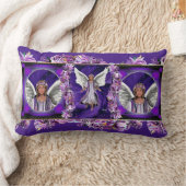 パープルソウル装飾用クッション ランバークッション (ブランケット)