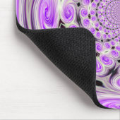 パープルソフトクラウドスワールマウスパッド マウスパッド (コーナー)