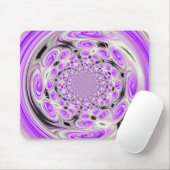 パープルソフトクラウドスワールマウスパッド マウスパッド (マウス)