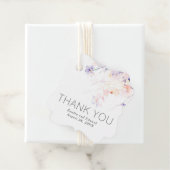 パープルソフト赤面エレガントフラワーサンキュー フェイバータグ (インサイチュ)