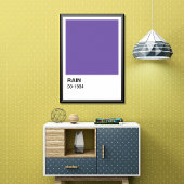 パープルソングアルバム – 白縁ど色 ポスター