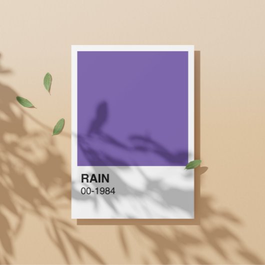 パープルソングアルバム – 白縁ど色 ポスター