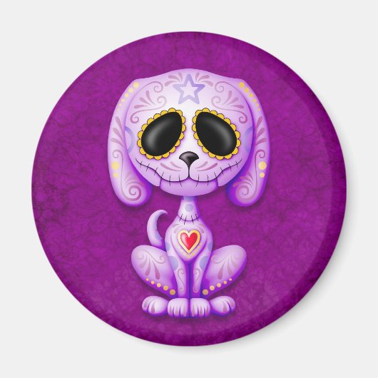 パープルゾンビシュガーパピー マグネット (正面)